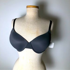 NWT Ellen Tracy Gray Underwire Bra 38D